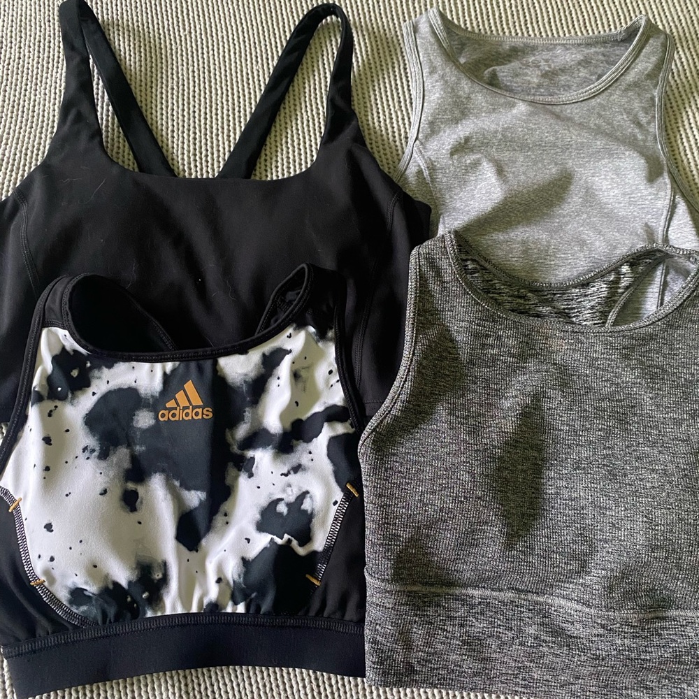 Sports bras, medium & short length!